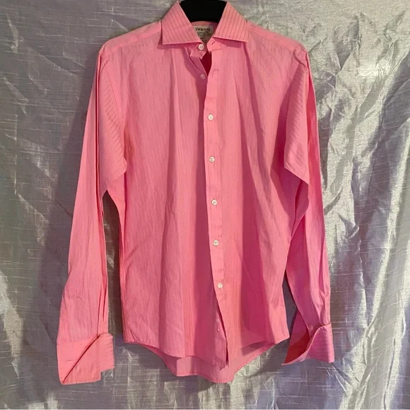 lewin dress shirts Vtg NIP Men's White Pin Stripe LS Dress Shirt|T.M. Lewin|British Style|  100% Cotton sz 16